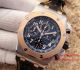 2017 Swiss Fake AP Royal Oak Offshore Chronograph Rose Gold Leather Watch (3)_th.jpg